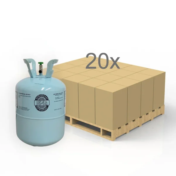 R134A Refrigerant 30LBS HALF PALLET (20 Cylinders)