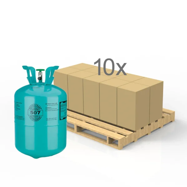 R507A Refrigerant 25lb QTR PALLET (10 Cylinders)